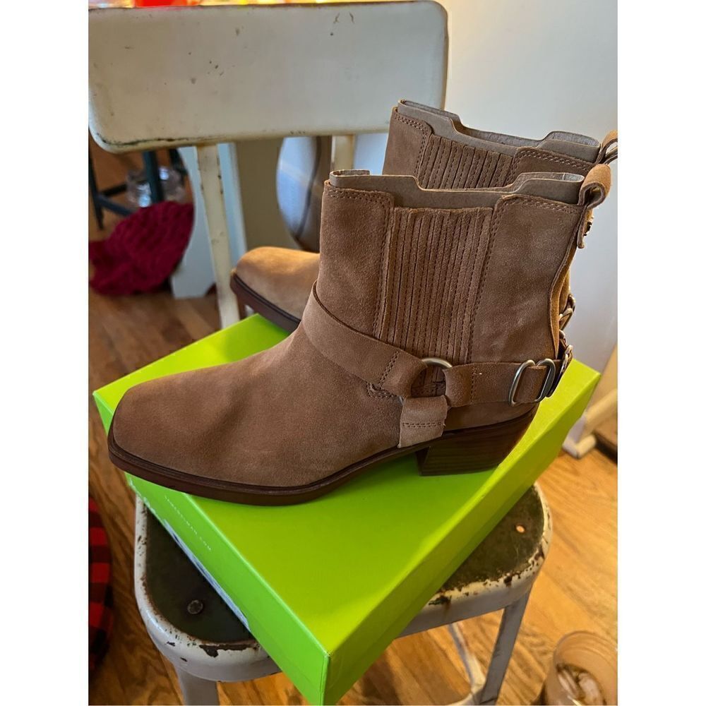 Sam Edelman Camel Suede Boot - Picture 2 of 12